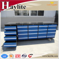 Qingdao 10ft metal garage workbench used tool storage cabinet